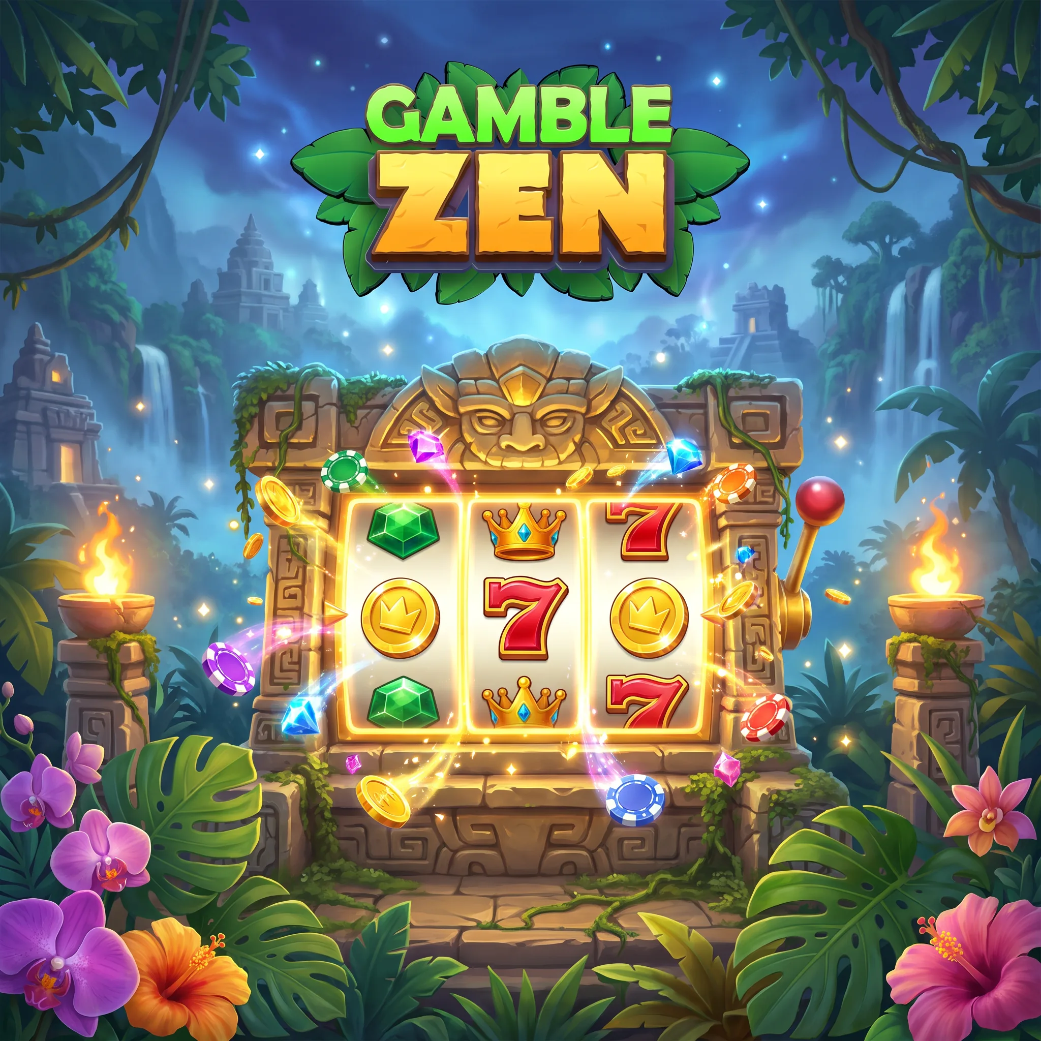 Jungle-themed slot artwork at GambleZen Casino